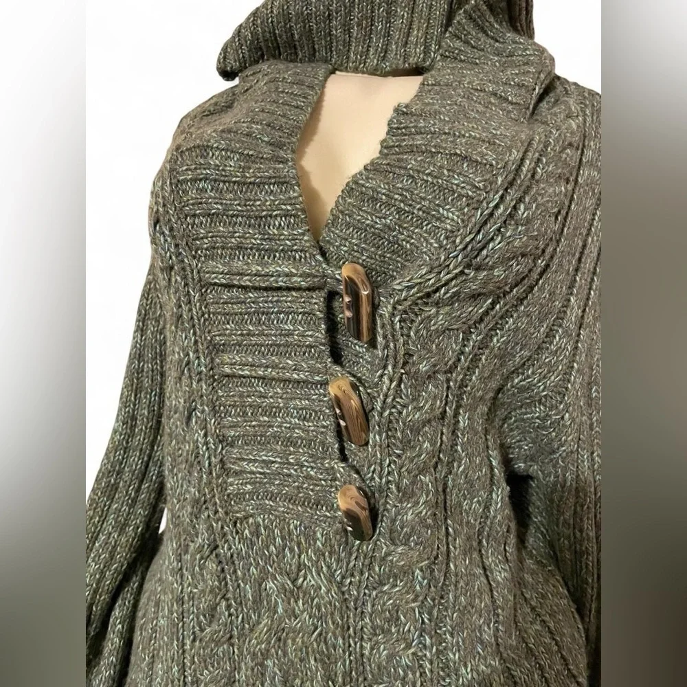 Old Navy Olive Cowl Neck Sweater - Picture 2 of 5